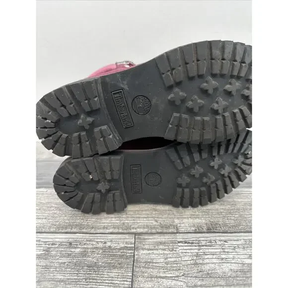 Timberland Women's Ankle Boots in Deep Red - Picture 13 of 16